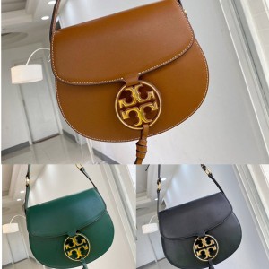 tory burch官网美国托里伯奇TB汤丽柏琦MILLER METAL-LOGO马鞍包65191