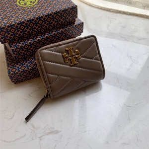 tory burch TB汤丽柏琦中文官网代购女士短款钱包新款羊皮KIRA拉链零钱包