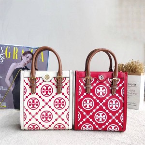 汤丽柏琦包包价格tory burch TB 88650 七夕限定T MONOGRAM 迷你压花托特包琴谱包