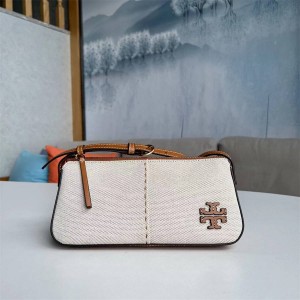 汤丽柏琦包包真假分辨tory burch TB 135634 McGraw系列单肩包帆布腋下包