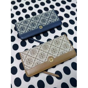 汤丽柏琦包包所有图片tory burch TB T MONOGRAM长款拉链钱包卡包