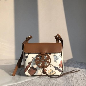 汤丽柏琦怎么看真假tory burch TB 64473 Miller小号双T印花斜挎包