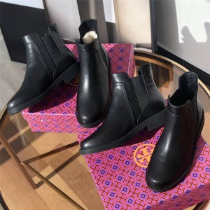 tory burch/托里伯奇TB美国官网原单女靴真皮加绒马丁靴切尔西短靴
