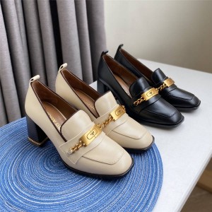 tory burch/托里伯奇TB官网代购女鞋RUBY MID-HEEL 粗跟乐福鞋