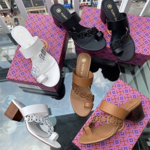 tory burch/托里伯奇TB官网代购女鞋TINY MILLER TOE-RING粗跟拖鞋凉鞋