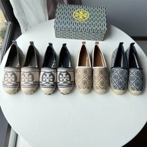 托里伯奇专柜哪里有tory burch TB正品官网90600 T MONOGRAM 厚底帆布渔夫鞋